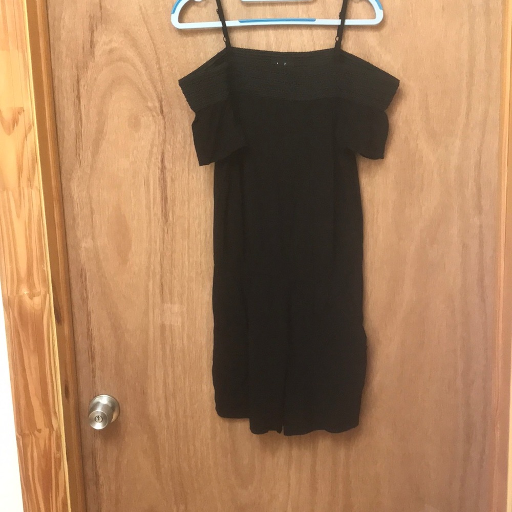 Black Off the Shoulder Romper